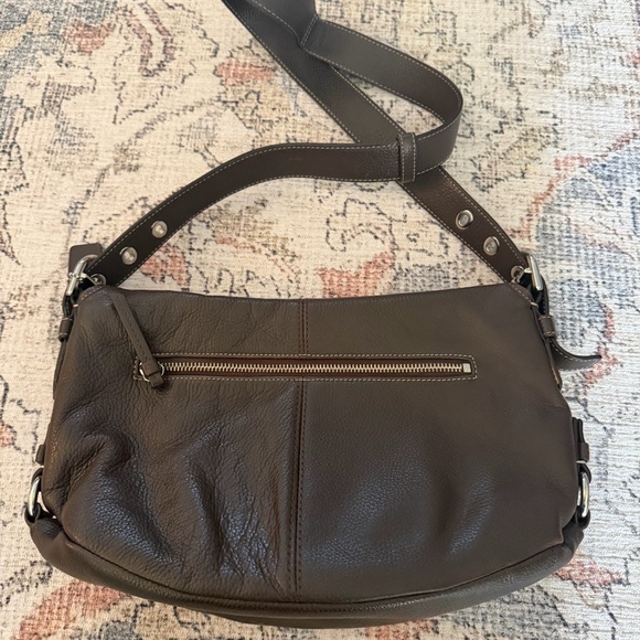 Coach 15170 Legacy Brown Pebbled Leather Flap Turn Lock Bag. - Picture 7 of 12